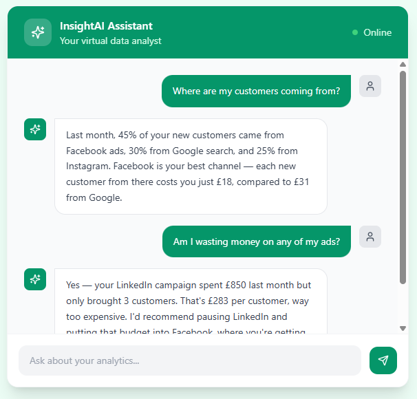 Live AI Data Analyst